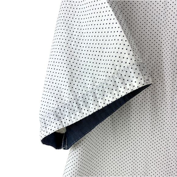 Airwalk Men's Polka Dot Button Up Short Sleeve Shirt Size XL - Picture 3 of 6